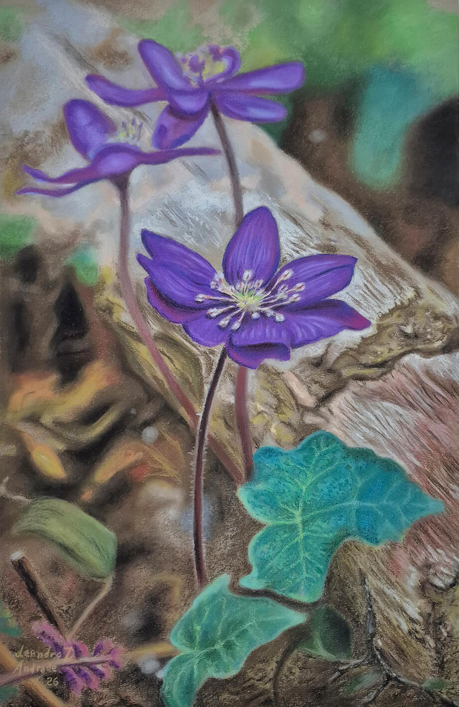 Sugar & Shadow - Soft Pastel on Paper